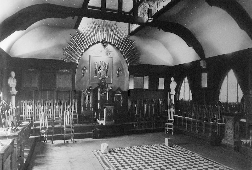 Lodge of King Solomon's Temple lodge room, Hunter St, 1912
